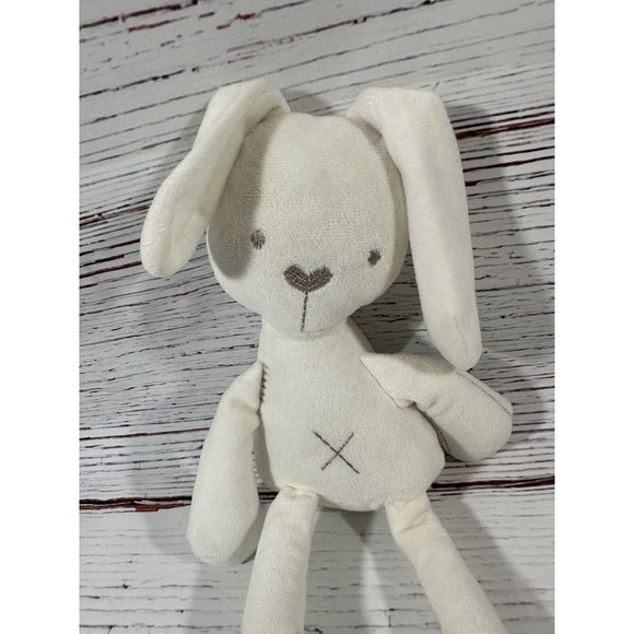 BBSKY Bunny Rabbit Lovey Plush 15" White Stitched Eyes Stuffed Animal Kids Toy - Picture 3 of 8